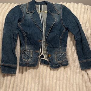 Marciano Blue Jean Jacket with Contrast Stitching